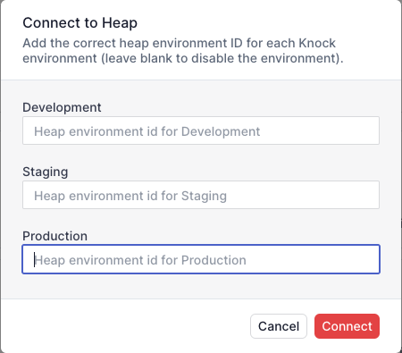 Heap extension configuration example